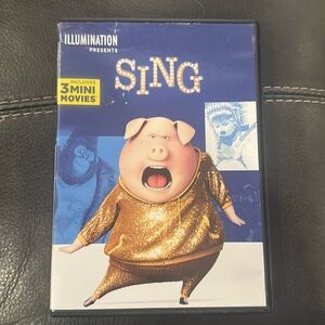 Sing kids movie DVD w 3 mini‎ movies included